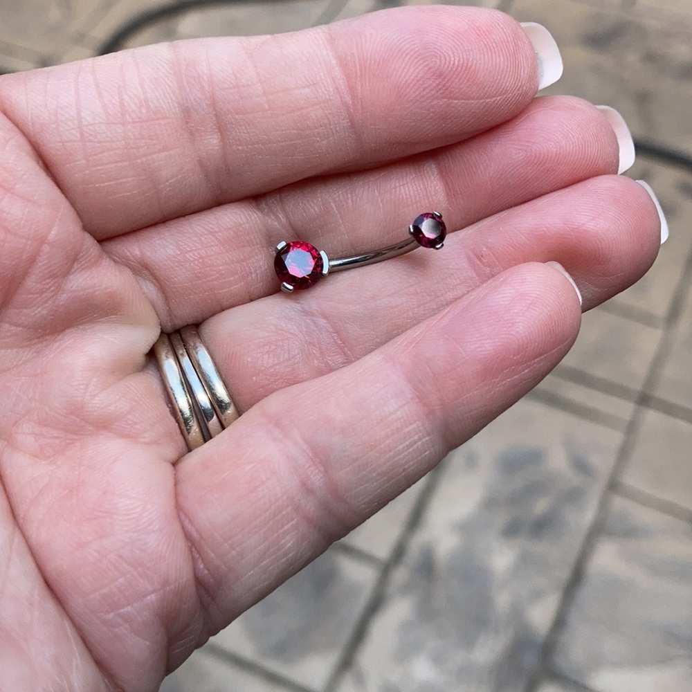 Industrial Strength Navel Curve w/ Dark “Ruby” - Picture 2 of 5